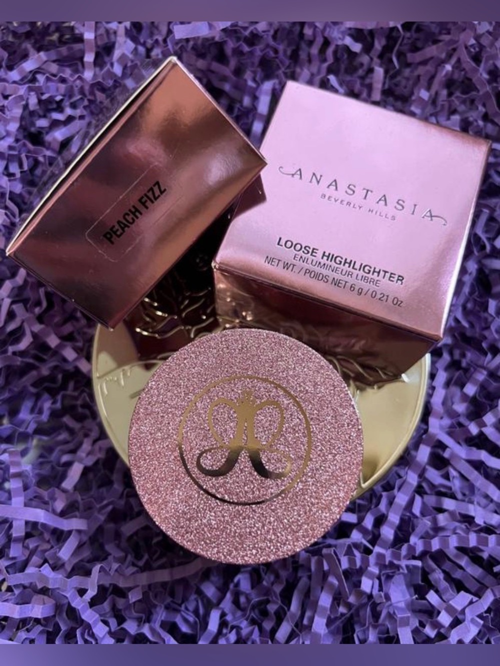 Anastasia Beverly Hills Peach Fizz Loose Highlighter - Rose Gold Shimmer